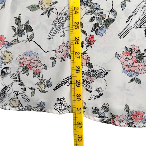 Motherhood Maternity Floral Cold Shoulder Tunic Black Piping Womens Size 1X - Picture 10 of 10